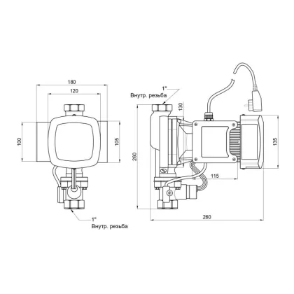 Насос для підвищення тиску Thermo Alliance SCPMN-600N 0,6 кВт — Photo 1
