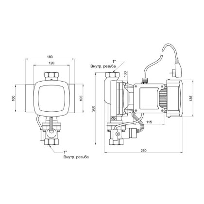 Насос для підвищення тиску Thermo Alliance SCPMN-600N 0,6 кВт — Photo 1