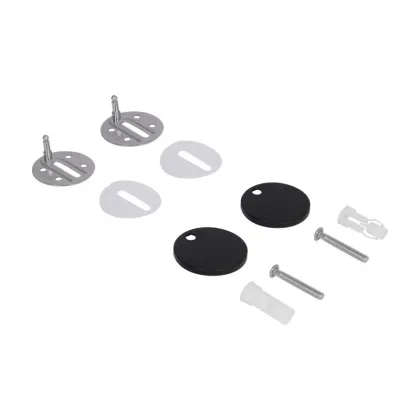 Сидіння для унітаза Qtap (Robin 490) 425x363x50 мм, Matt Black, з мікроліфтом Slim Duroplast, Quick Release QTSC179MB48676 — Photo 4