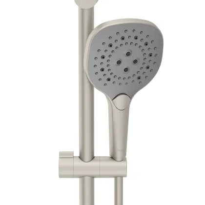 BILOVEC душовий гарнітур (лійка, штанга, шланг PVC), брашований нікель — Photo 2