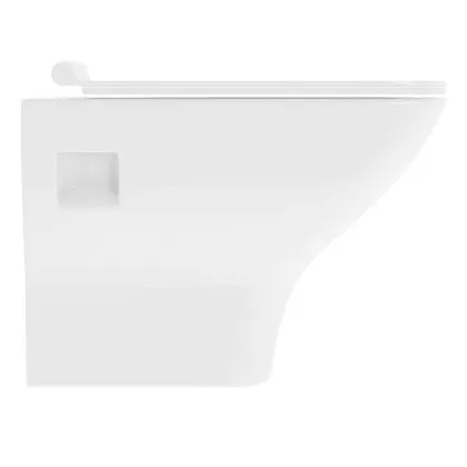 MORETTA унітаз підвісний 34,5*50,5*40см з сидінням Slim Soft Close — Photo 2