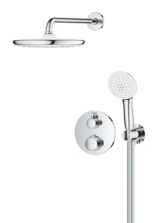 Душова система прихованого монтажу з термостатом Grohe Grohtherm (34872000) — Photo 1