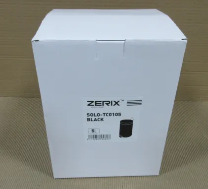 Відро для сміття кругле ZERIX SOLO-TC0105 BLACK 5 л (колір чорний) (ZX5898) — Photo 4