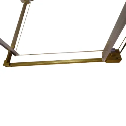Душова кабіна без піддону Koer SR SC03-90x90x200-TR-12 прозоре скло Easy Clean 6мм, матове золото (KR5358) — Photo 9