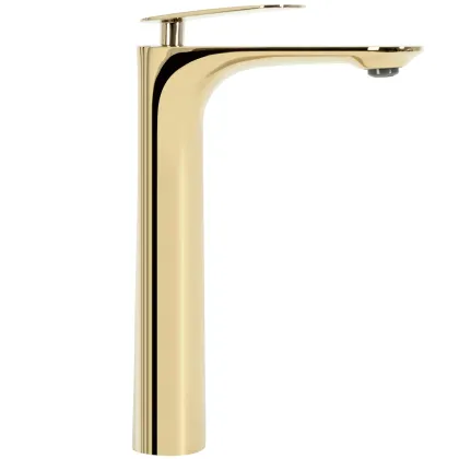 Змішувач для раковини (умивальника) REA BERG GOLD золотий * — Photo 1