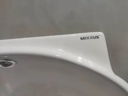 Раковина підвісна Mixxus Premium DIVERSE-1201-R 400х215х140mm з отвором під змішувач та переливом (MP6506) — Photo 8