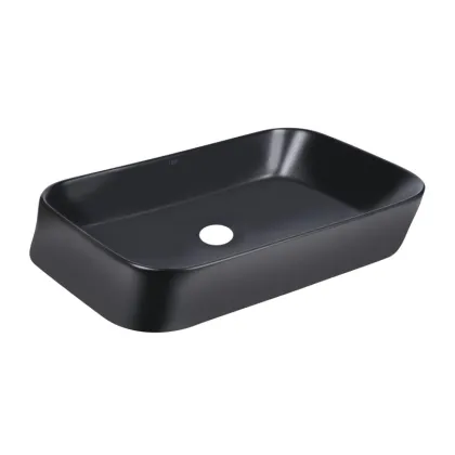 Раковина-чаша Qtap Scorpio 550х390х120 Matt black QT14112243MBN — Photo 2