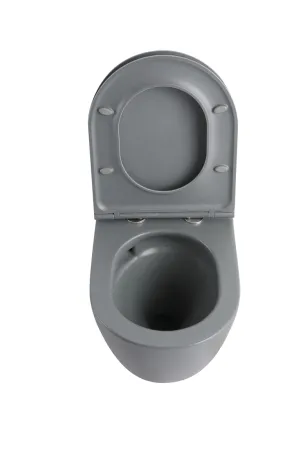 Унітаз підвісний Mixxus Premium ELLIPSE-0308-T3 GRAY 490x360x360mm система змиву TORNADO 3.0 (MP6654) — Photo 1