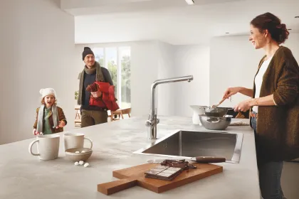 Мийка для кухні із нержавіючої сталі Grohe K700 (31580SD1) — Photo 1