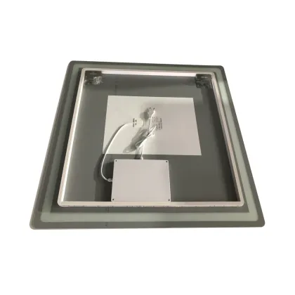 Дзеркало ZERIX MIRRA MR05-80x80 з LED Touch, Anti-fog, димером, рег. яскравості (ZX6058) — Photo 6