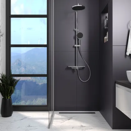 Трап лінійний AQUA 70cм та решіткою Line — Photo 3