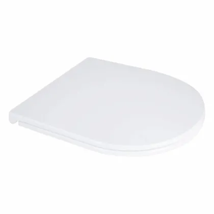 Сидіння для унітаза підлогового (Dove) 425×363×30 мм, White, з мікроліфтом, Slim Duroplast, Quick Release QT06228380BW3 Qtap