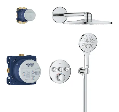 Душова система прихованого монтажу з термостатом Grohe Grohtherm SmartControl (34863000) — Photo 2