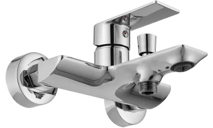 Змішувач для ванни та душу REA URBAN CHROME хром настінний з виливом * — Photo 3