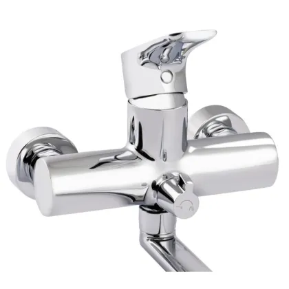 Змішувач для ванни Qtap Flaja з поворотним виливом QTFLA3210102GC Chrome — Photo 2