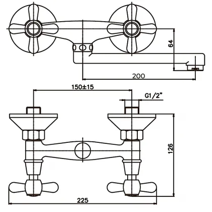 Змішувач для кухні Haiba Dominox 361 (HB0094) — Photo 1