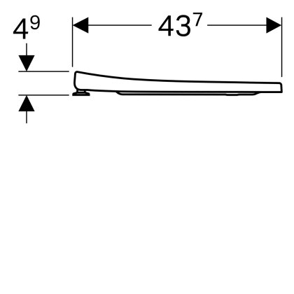 Сидіння для унітазу Geberit Acanto — Photo 2