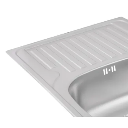 Кухонне миття Qtap 7850 0,8 мм Micro Decor (QT7850MICDEC08) — Photo 5