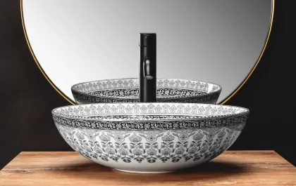 Умивальник (раковина) REA ARTE DARK GREY сірий накладний — Photo 3