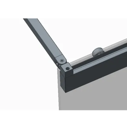 Шторки скляні на ванну розсувні Koer SR BS06-120x150-TR-01 прозоре скло Easy Clean 6мм, хром (KR5945) — Photo 22