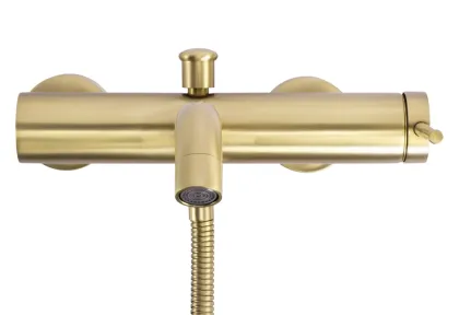 Змішувач для ванни REA SPOT BRUSHED GOLD з виливом — Photo 2