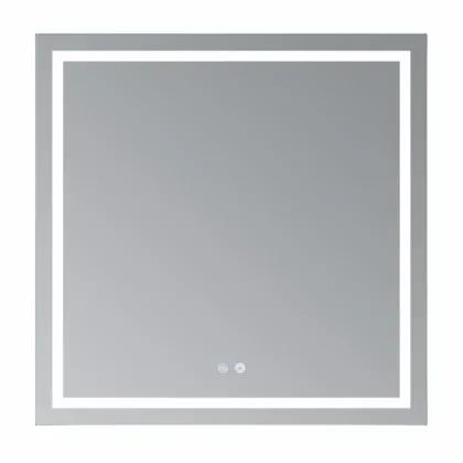 Дзеркало Qtap Mideya (MI1) 800x800 з LED-підсвічуванням Touch, з антизапотіванням, димером, рег. яскравості  — Photo 1