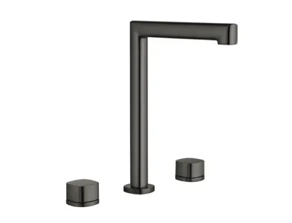 IMEX TOSCANA PVD GUN METAL Змішувач для умивальника на 3 отвори високий, PVD графіт