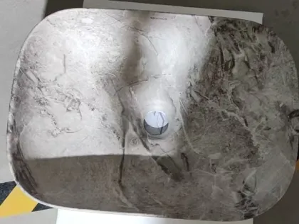 Раковина накладна MIXXUS PREMIUM DIVERSE-0113 MARBLE 455х325х135mm (MP6544) — Photo 6