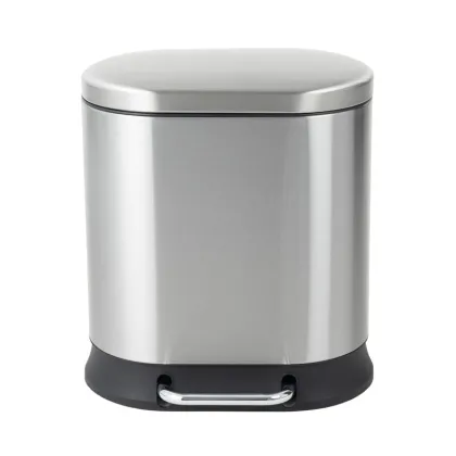 Відро для сміття з плавним закриттям овальне Mixxus Premium Strong-TC0120 SS Color 20л колір наржавійка (MI7081) — Photo 17