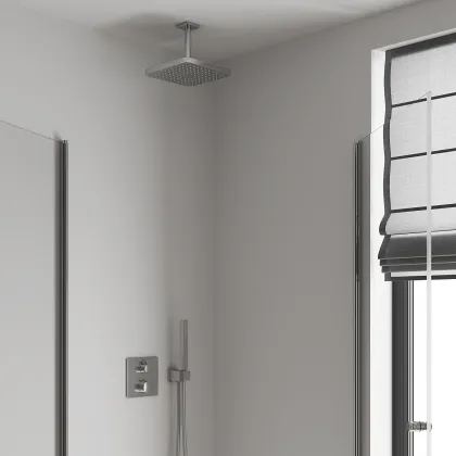 Верхній душ з стельовим кронштейном Grohe Tempesta Cube (26688000) — Photo 2