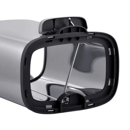 Відро для сміття з плавним закриттям прямокутне Mixxus Premium Style-TC0305 SS Color 5л колір нержавійка (MI7060) — Photo 8