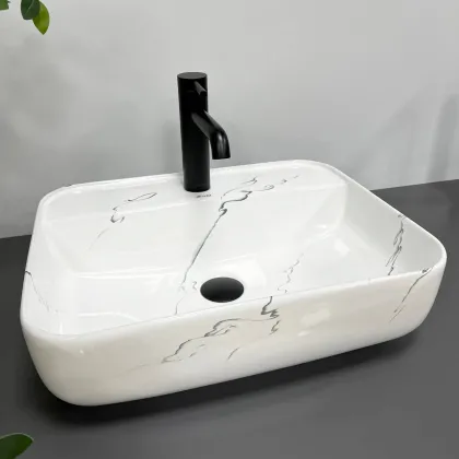 Умивальник (раковина) VBI RAGUSA MARMO GLOSSY накладний