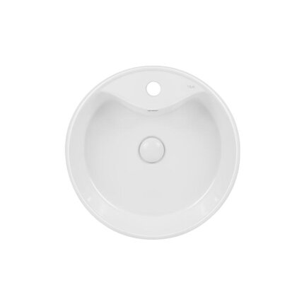 Раковина-чаша Qtap Scorpio 460х460х155 White з донним клапаном QT14117046LW