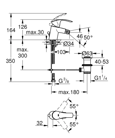 Змішувач для біде Grohe Eurosmart (32929002) — Photo 2
