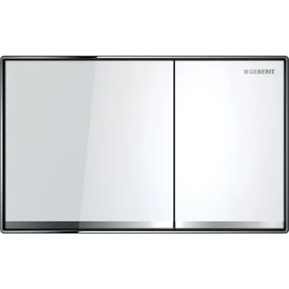 Змивна клавіша Geberit Sigma60 біла, зеркальна, глянсовий хром