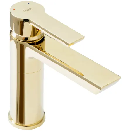 Змішувач для раковини (умивальника) REA ARGUS GOLD золотий низький — Photo 1