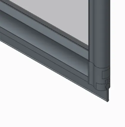Шторки скляні на ванну складні Koer SR BS07-80x140-TR-01 прозоре скло Easy Clean 4мм, хром (KR5948) — Photo 14