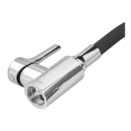 Змішувач для кухні ZERIX REX-011 CHROME REFL.BLACK з нерж. сталі (Колір хром+силіконовий вилив чорний) (ZX6127) — Photo 3