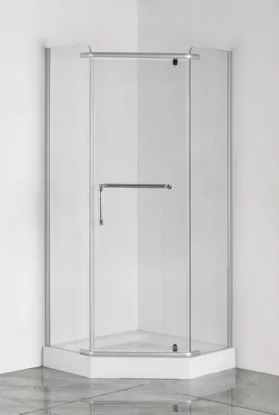 Душова кабіна без піддону Mixxus LINES SC01-90x90x185-TR CHROME прозоре скло 6мм (MI6915) — Photo 4