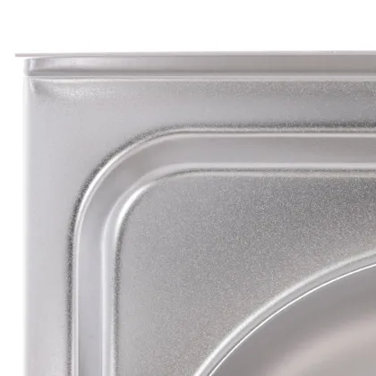 Мийка кухонна ZERIX Z8050D-08-180E DOUBLE (satin) (ZM0569) — Photo 2