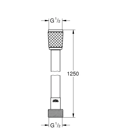 Душовий шланг 1250 Grohe Relexaflex (28150001) — Photo 1