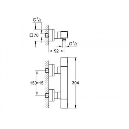 Grohtherm Cube Термостат для душу — Photo 1