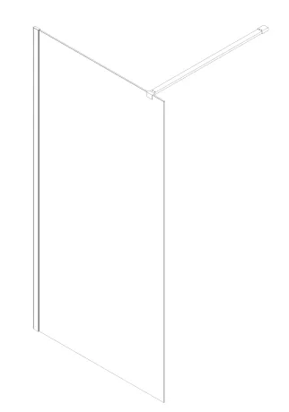 Душова перегородка Koer SR SP01-120x200-TR-01 Walk-In прозоре скло Easy Clean 8мм, хром (KR5394) — Photo 6