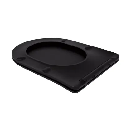 Унітаз підлоговий Qtap Scorpio Ultra Quiet безобідковий з сидінням Soft-close MATT BLACK QT14226088AMB — Photo 7