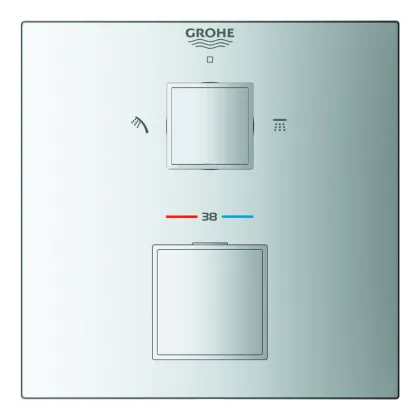 Термостат прихованого монтажу на 2 споживача Grohe Grohtherm Cube (24154000) — Photo 5