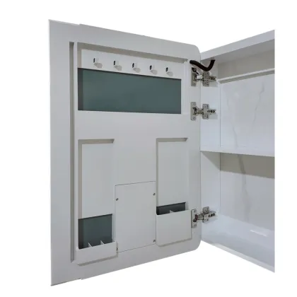 Дзеркальна шафка Mixxus Premium Olivary CM01-60x70x13 з LED Touch, димером, регулятором яскравості (MI8294) — Photo 10