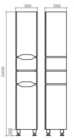 Пенал підлоговий Сакраменто 35x35 — Photo 1