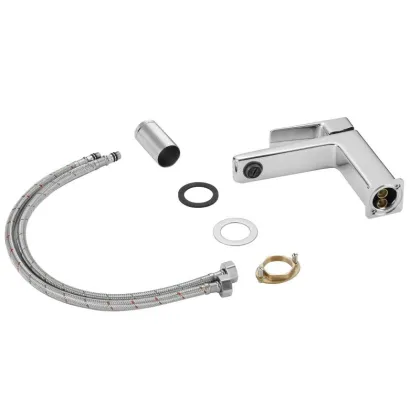 Змішувач латунний для раковини Lidz Orion 001F (k25) LDORI001FCRM48091 Chrome — Photo 4