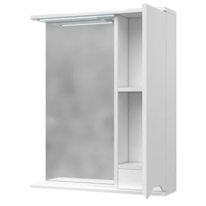 Дзеркальна шафа "Амелія" 60 біла П — Photo 1