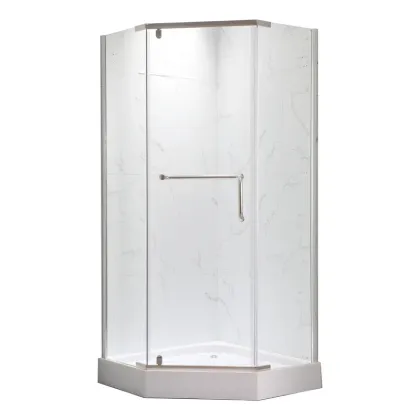 Душова кабіна з низьким піддоном MIXXUS LINES SCT01-90x90x198-TR CHROME прозоре скло 6мм NEW (в 2 ящ) (MI8370)